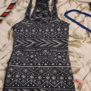 Lace back tank